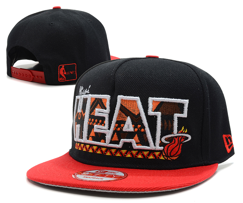 NBA Miami Heat NE Snapback Hat #107